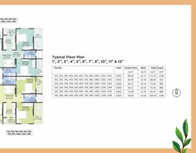 Image of 1200 Sq.ft 2 BHK Apartment / Flat for sale in Kakkad Kailash Kutir Phase 2 , Wanowrie, Pune for Rs. 11500000
