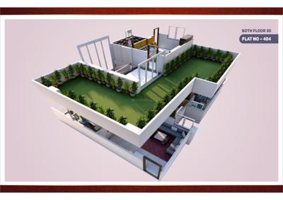 Image of 1740 Sq.ft 3 BHK Apartment / Flat for sale in Meeradhe Dreams, Bhuwana, Udaipur for Rs. 7400000