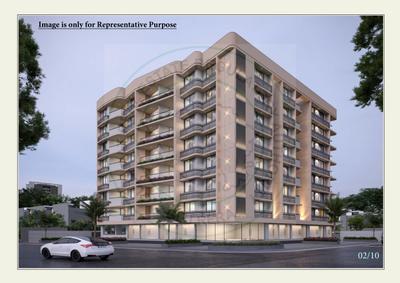 Image of 1260 Sq.ft 2 BHK Apartment / Flat for sale in Shailraj Glory, Memnagar, Ahmedabad for Rs. 8300000