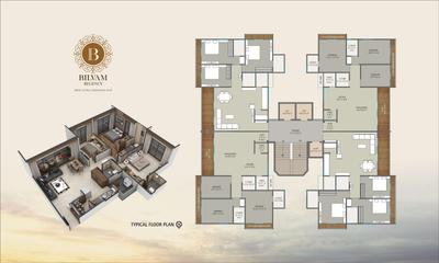 Image of 1922 Sq.ft 3 BHK Apartment / Flat for sale in Universal Bilvam Regency, Palanpur, Surat for Rs. 7800000