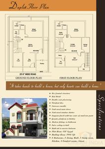 Image of 1167 Sq.ft 3 BHK Builder Floor for sale in Dream City, Balapur, Hyderabad for Rs. 8000000