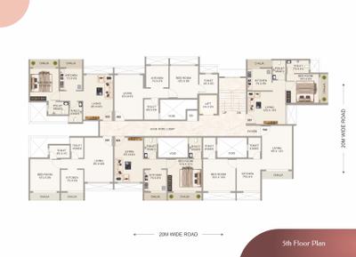Image of 830 Sq.ft 1 BHK Apartment / Flat for sale in G R K Aryan Corner, Ulwe, Navi Mumbai for Rs. 4400000