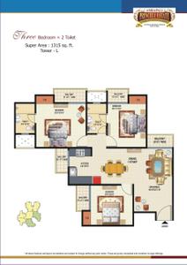 Image of 2030 Sq.ft 4 BHK Penthouse for sale in Amrapali Princely Estate, Sector 76, Noida for Rs. 20000000