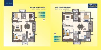Image of 1536 Sq.ft 3 BHK Apartment / Flat for sale in Aparna Kanopy Yellow Bells, Gundlapochampalli, Hyderabad for Rs. 12000000