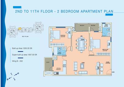 Image of 1866 Sq.ft 3 BHK Apartment / Flat for sale in RNS Shanthi Nivas, Yeswanthpur, Bengaluru for Rs. 25000000