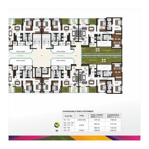 Image of 2470 Sq.ft 4 BHK Duplex for sale in Goel Ganga Arcadia, Kharadi, Pune for Rs. 26500000