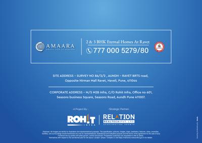 Image of 1100 Sq.ft 3 BHK Apartment / Flat for sale in M2B Amaara, Ravet, Pune for Rs. 10500000