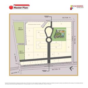 Image of 1495 Sq.ft 3 BHK Apartment / Flat for sale in Panchsheel Pratistha Phase 1 Tower T4 To T7, Sector 75, Noida for Rs. 21000000