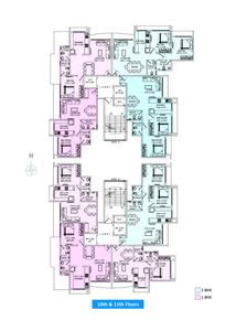 Image of 735 Sq.ft 2 BHK Apartment / Flat for sale in Galaxy Pinnacle, Vile Parle East, Mumbai for Rs. 22500000