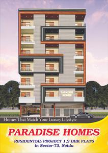 Image of 550 Sq.ft 1 BHK Apartment / Flat for sale in Paradise Homes, Sector 73, Noida for Rs. 2500008