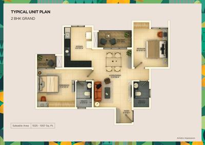 Image of 631 Sq.ft 1 BHK Apartment / Flat for sale in Provident Ecopolitan Phase 1A by Provident Housing Limited, Huvinayakanahalli, Bengaluru for Rs. 7800000