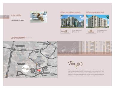 Image of 1225 Sq.ft 2 BHK Apartment / Flat for sale in Vazhraa Vihhari Phase II, Manikonda, Hyderabad for Rs. 12000000