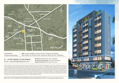 Image of 624 Sq.ft 2 BHK Apartment / Flat for sale in Aaryaa Heights, New Gotri, Vadodara for Rs. 4000000