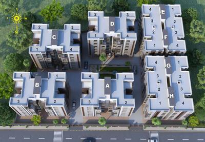 Image of 970 Sq.ft 2 BHK Apartment / Flat for sale in Akshar Amrut, Padra, Vadodara for Rs. 2300000