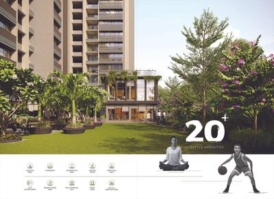Image of 1555 Sq.ft 3 BHK Apartment / Flat for sale in Siddharth Gardenia, Tragad, Ahmedabad for Rs. 7776000