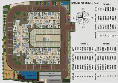 Image of 1046 Sq.ft 2 BHK Apartment / Flat for sale in DS Skysupreme by DS-MAX Properties Private Limited, Kengeri Satellite Town, Bengaluru for Rs. 10000000