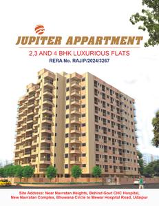 Image of 1919 Sq.ft 3 BHK Apartment / Flat for sale in Jupiter Appartment, Bhuwana, Udaipur for Rs. 8100000