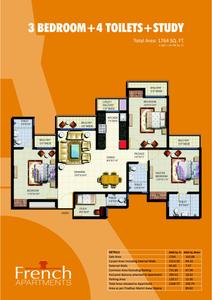 Image of 842 Sq.ft 2 BHK Apartment / Flat for sale in Anthem French Apartments, Noida Extension, Greater Noida for Rs. 7700000
