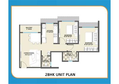 Image of 550 Sq.ft 1 BHK Independent House for sale in Jewel Vistaz, Kalyan East, Kalyan for Rs. 2799000
