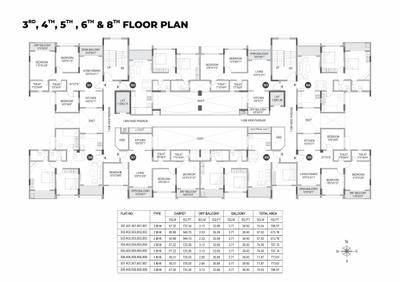 Image of 800 Sq.ft 3 BHK Apartment / Flat for sale in Sun Legacy Reverside, Moshi, Pune for Rs. 7300000