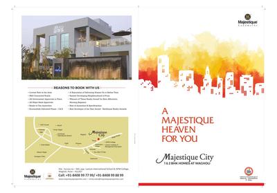 Image of 530 Sq.ft 1 BHK Apartment / Flat for sale in Majestique City Building F, Wagholi, Pune for Rs. 4000000