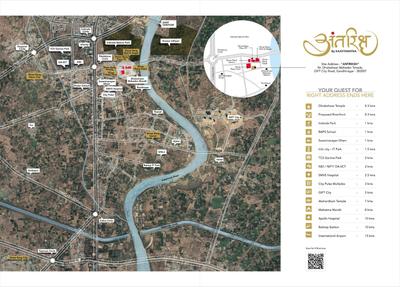 Image of 299 Sq.ft Residential Plot / Land for sale in Kaavyaratna Antriksh, Randesan, Gandhinagar for Rs. 32000000
