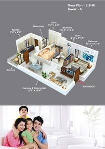 Image of 2000 Sq.ft 3 BHK Apartment / Flat for sale in Sanjeevani Shubh Vastu Grand, Seoni Pranmoti, Chhindwara for Rs. 8000000