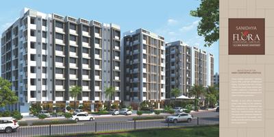 Image of 1130 Sq.ft 2 BHK Apartment / Flat for sale in Millennium Sanidhya Flora, New Ranip, Ahmedabad for Rs. 6000000