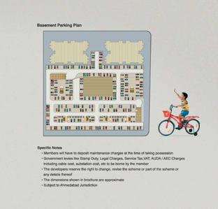 Image of 2009 Sq.ft 3 BHK Apartment / Flat for sale in Safal Parivesh, Prahlad Nagar, Ahmedabad for Rs. 17500000