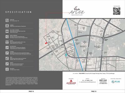 Image of 810 Sq.ft 2 BHK Apartment / Flat for sale in Akshar Tilak Arise, Sargasan, Gandhinagar for Rs. 6250000