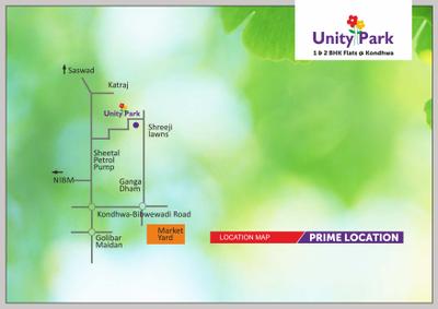 Image of 550 Sq.ft 1 BHK Apartment / Flat for sale in BU Bhandari Unity Park, Kondhwa, Pune for Rs. 3500000