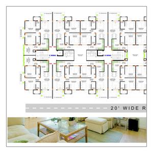 Image of 679 Sq.ft 1 BHK Apartment / Flat for sale in Brick By Brick Green Park, Hingna, Nagpur for Rs. 2400000