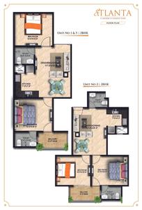 Image of 1200 Sq.ft 2 BHK Apartment / Flat for sale in Ambr Atlanta, Noida Extension, Greater Noida for Rs. 4999000
