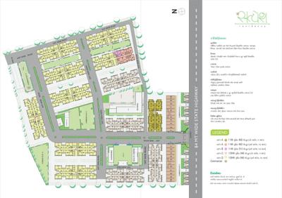 Image of 850 Sq.ft 1 BHK Apartment / Flat for sale in Applewoods Satyesh Residency, Shela, Ahmedabad for Rs. 2250000