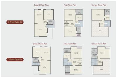 Image of 1700 Sq.ft 4 BHK Villa for sale in Sunrise Red Coral 52, Atladara, Vadodara for Rs. 11000000