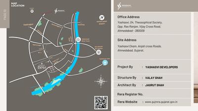 Image of 1871 Sq.ft 3 BHK Apartment / Flat for sale in Yashasvi Ekam, Paldi, Ahmedabad for Rs. 12161500