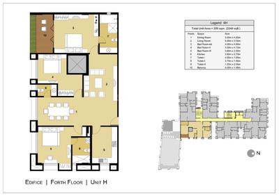 Image of 767 Sq.ft 2 BHK Apartment / Flat for sale in Ecoprime Edifice, Sarada Pally, Kolkata for Rs. 4200000