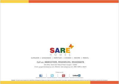 Image of 1150 Sq.ft 3 BHK Apartment / Flat for sale in Sare Crescent Parc Royal Greens Phase 1, Sector 95, Gurgaon for Rs. 11900000
