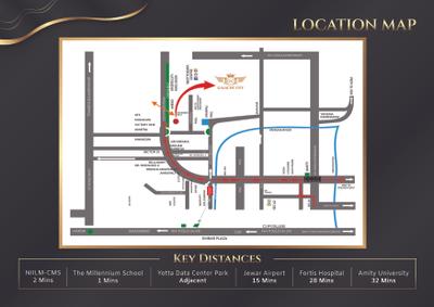 Image of 725 Sq.ft 1 BHK Studio for sale in Sarvottam Galctic City, Noida Extension, Greater Noida for Rs. 4695000