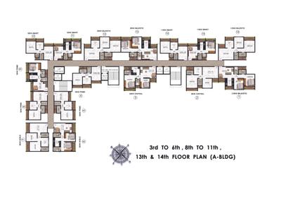 Image of 625 Sq.ft 1 BHK Apartment / Flat for sale in Yogi Belleza, Bhiwandi, Thane for Rs. 3200000