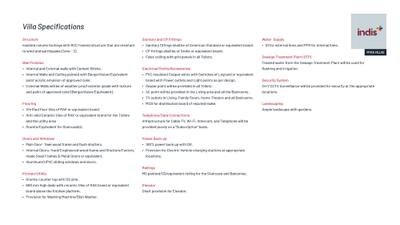Indis Myra Villas Brochure 13
