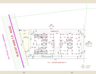 Image of 2502 Sq.ft 3 BHK Apartment / Flat for sale in Narayan Coral Aroma, Bhimrad, Surat for Rs. 15300000