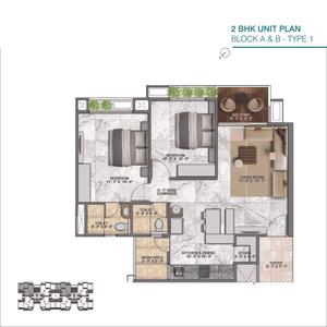 Image of 950 Sq.ft 3 BHK Apartment / Flat for sale in Nakshtra Samved Dreams, Sargasan, Gandhinagar for Rs. 8200000