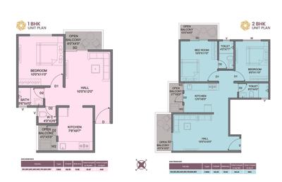 Image of 528 Sq.ft 1 BHK Apartment / Flat for sale in Saiguru Uday Heights, Kharadi, Pune for Rs. 7000000
