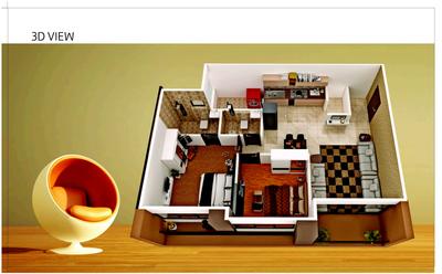 Image of 1350 Sq.ft 2 BHK Apartment / Flat for sale in Colin 56, Motera, Ahmedabad for Rs. 6500000