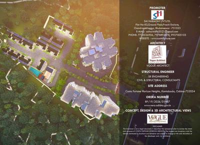 Image of 1320 Sq.ft 3 BHK Apartment / Flat for sale in Costa Furtune Horizon Heights, Kantabada, Bhubaneswar for Rs. 12300000