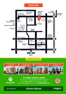 Image of 548 Sq.ft 1 BHK Apartment / Flat for sale in GP Homes Pearl Heritage, Ayapakkam, Chennai for Rs. 3500000