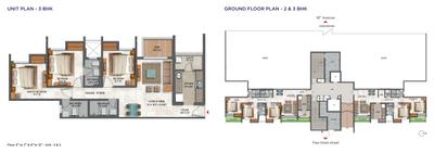 Image of 1262 Sq.ft 3 BHK Apartment / Flat for sale in Lodha Palava Olivia C, Dombivli East, Thane for Rs. 13600000