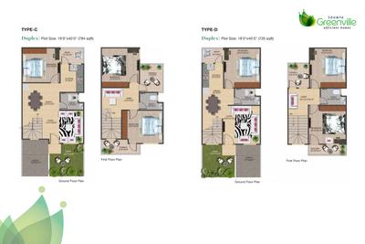 Image of 840 Sq.ft 3 BHK Duplex for sale in Soumya Greenville Phase 1, Awadhpuri, Bhopal for Rs. 7200000