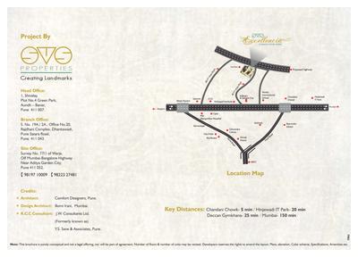 Image of 1177 Sq.ft 2 BHK Apartment / Flat for sale in SVS Excellencia, Warje, Pune for Rs. 11100000